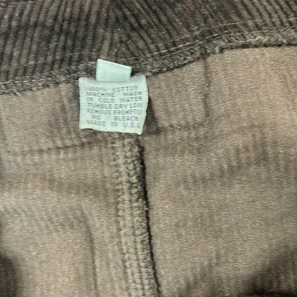 Vintage 90s Baxis brown corduroy scallop hem button down skirt, size 13 - Picture 6 of 6